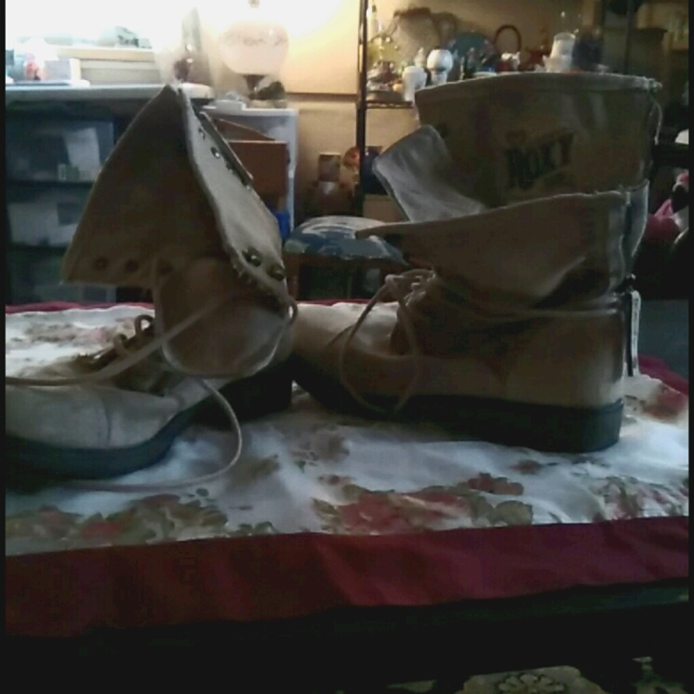 ROXY,Tie &Zip Canvas&TextileSuede,Ankle Boots